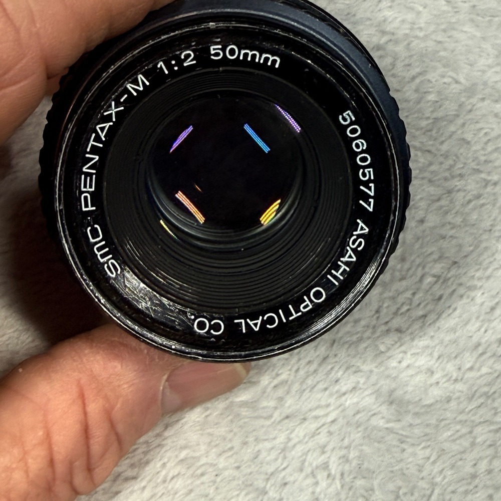 Pentax SMC Pentax-M 50mm f/2 Lens K-Mount Black Manual Focus Prime 5060577